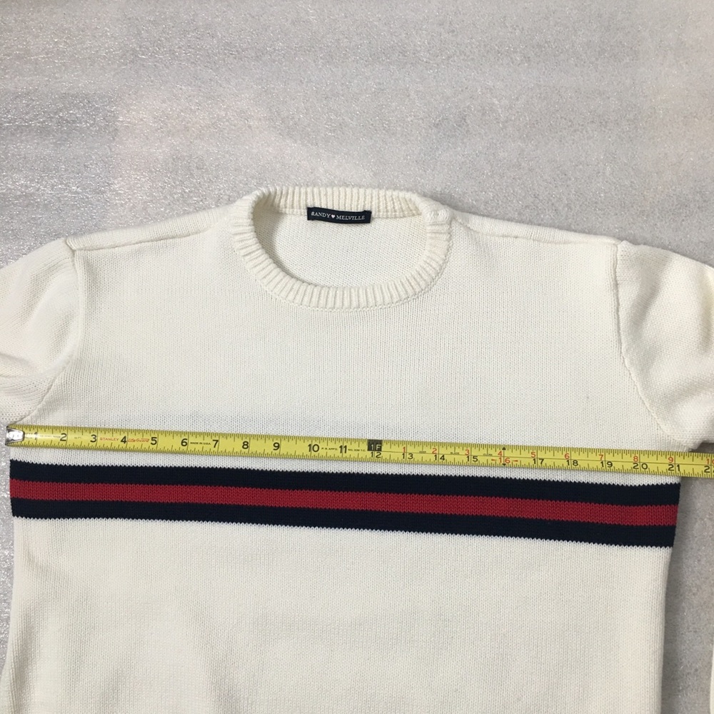 SOLD! Brandy Melville Bernadette Striped Sweater Knit - Picture 9 of 16